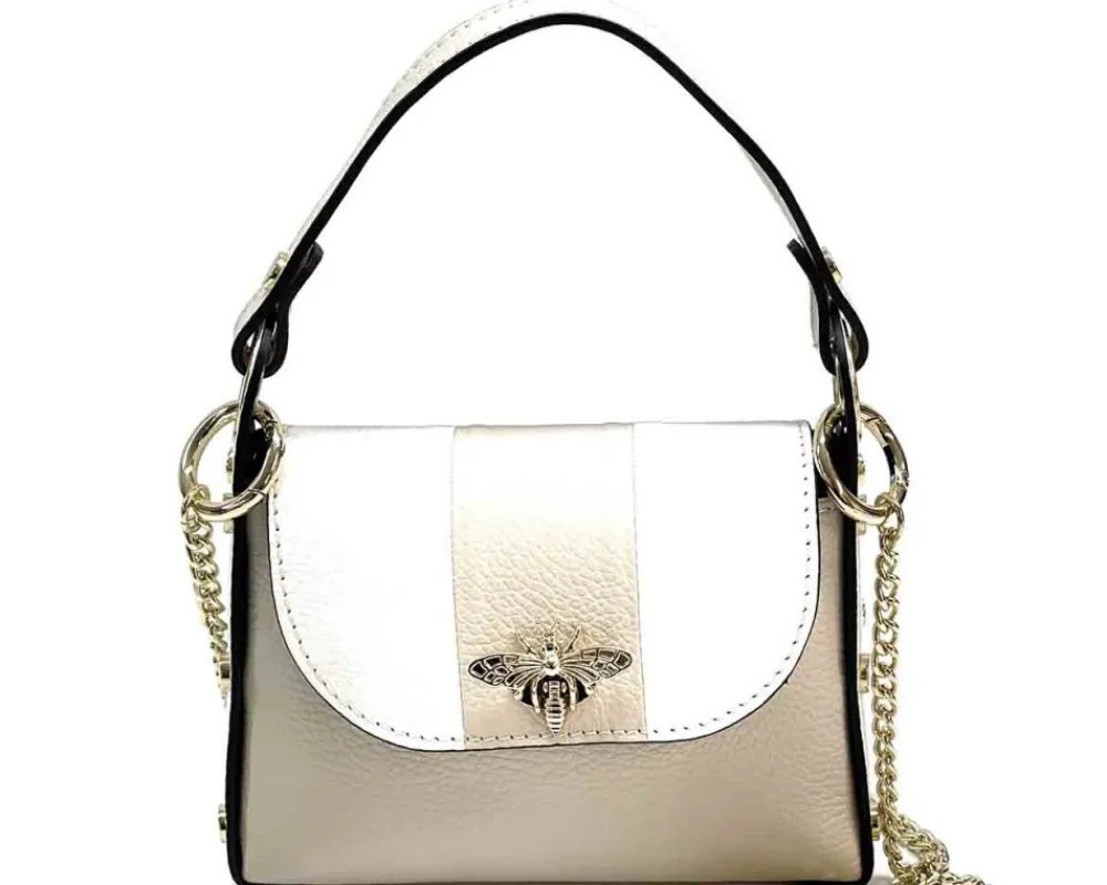 Virginia Dual-Tone Leather Handbag*Florence New
