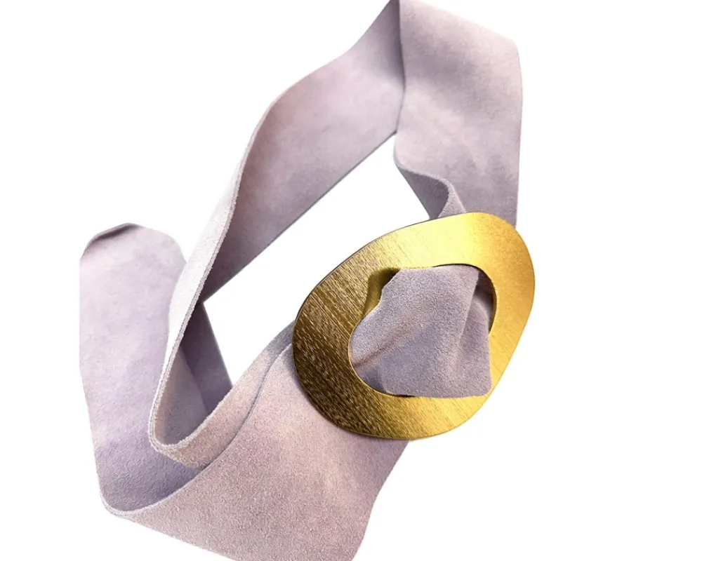 Vortice Suede Leather Belt*Florence Hot