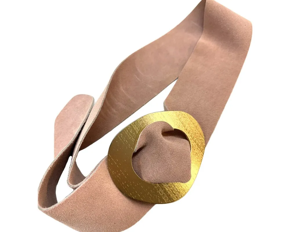 Vortice Suede Leather Belt*Florence Hot
