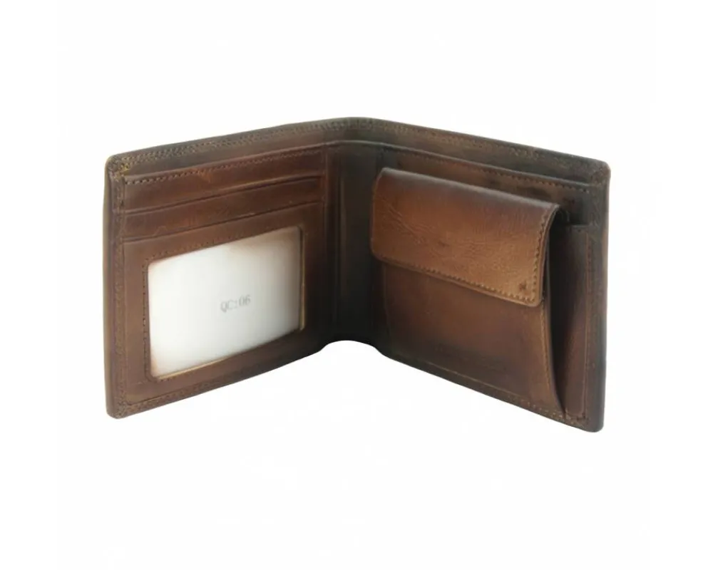 Wallet Attilio in vintage leather*Florence Online