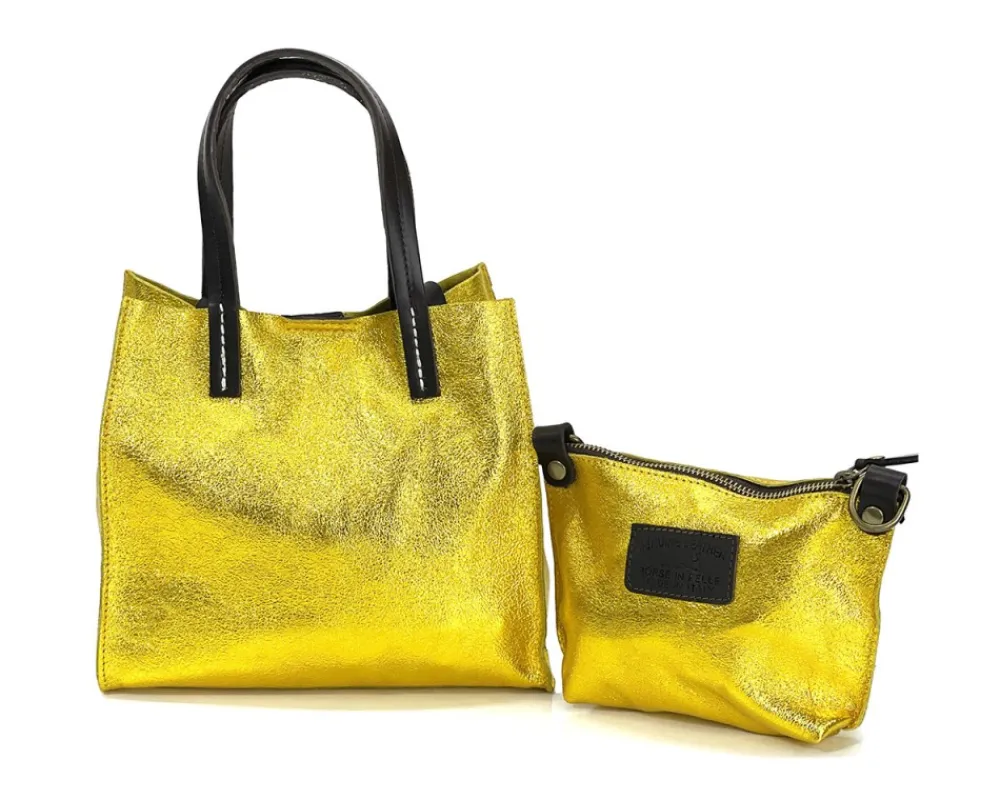 Zama cow Leather Handbag*Florence Outlet