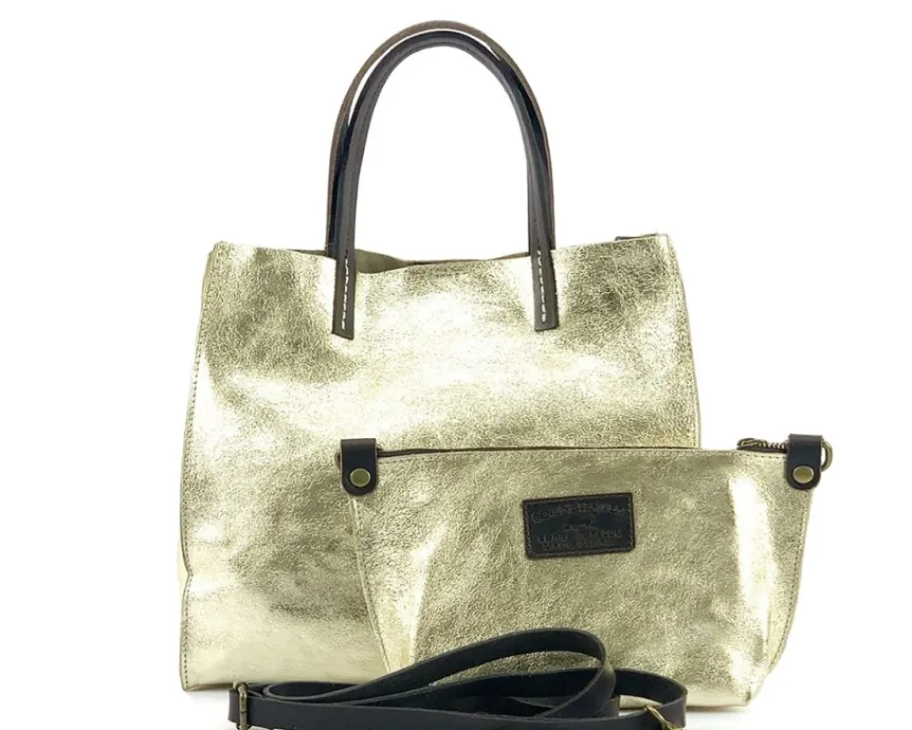 Zama cow Leather Handbag*Florence Outlet